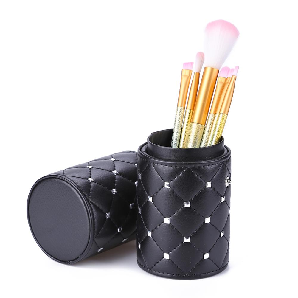 b PU Make Empty CM Leather up Brush Container Bag Holder Travel Cosmetic Brushes Pen Case Storage Organizer Makeup Tools es