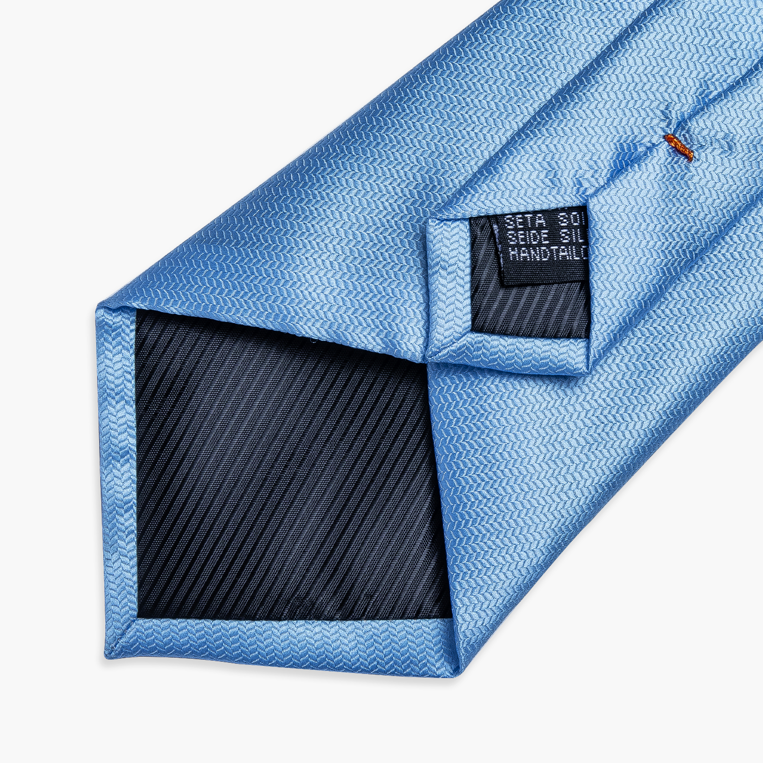 Light Blue Solid Men's Tie Set 8cm Formal Classic Wedding Tie Pocket Square Cufflinks Party Gravatas Gift For Men DiBanGu