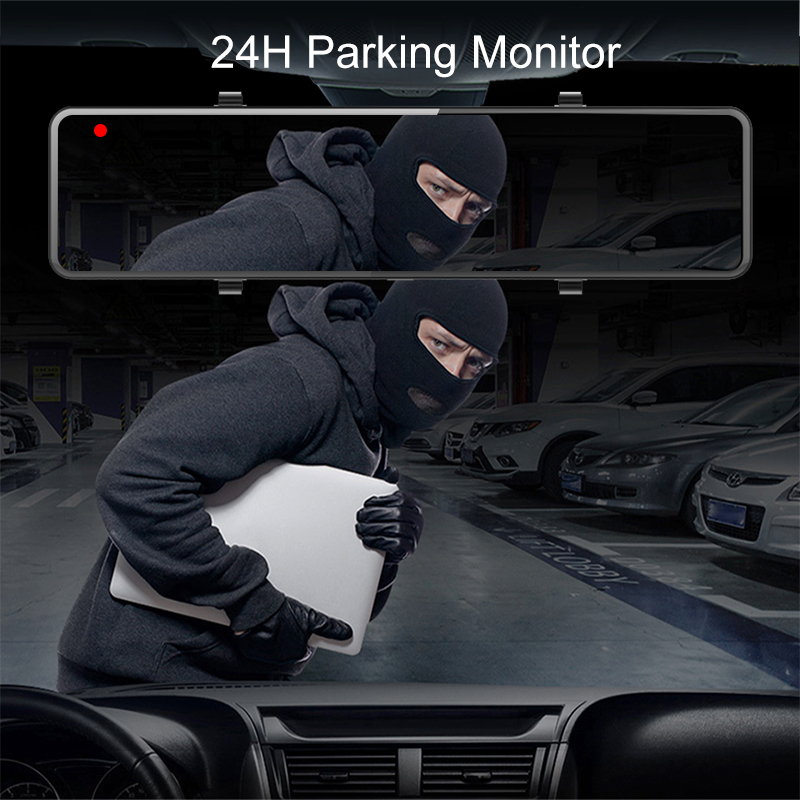 12" IPS 4G Car DVR Android 8.1 Car Rear view 2025 Mirror Car Camera 1080P HD auto new Recorder Dual Lens ADAS Dash Cam Parking monitor
