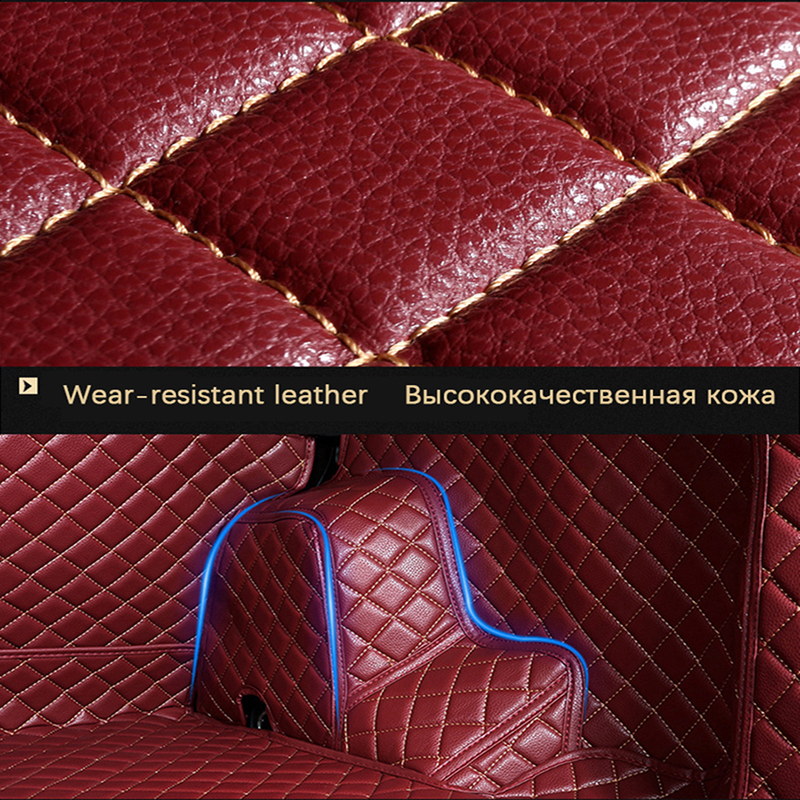 Custom Leather Car Trunk Mats new For Renault Sandero Stepway 2025 Megane Clio TWINGO KOLEO Duster Talisman Captur Car Carpets Covers
