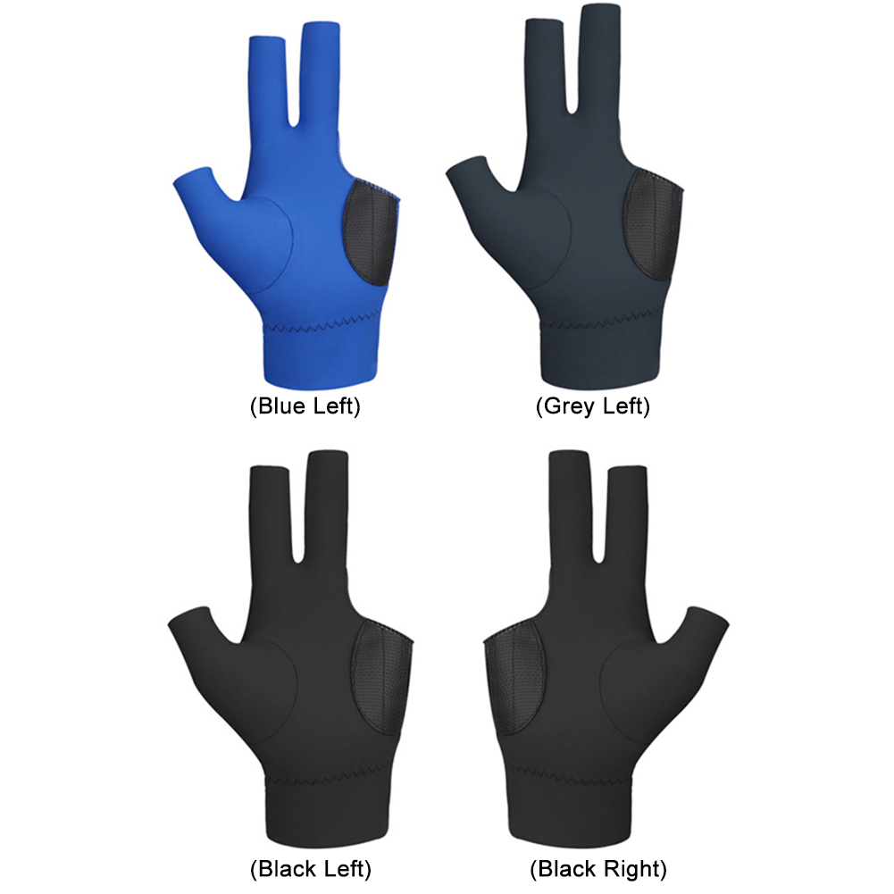 Non-Slip Pool Fingers 3 Gloves Billiards Match Gloves Left/Right Hand Billiard Accessories for Women Men smile