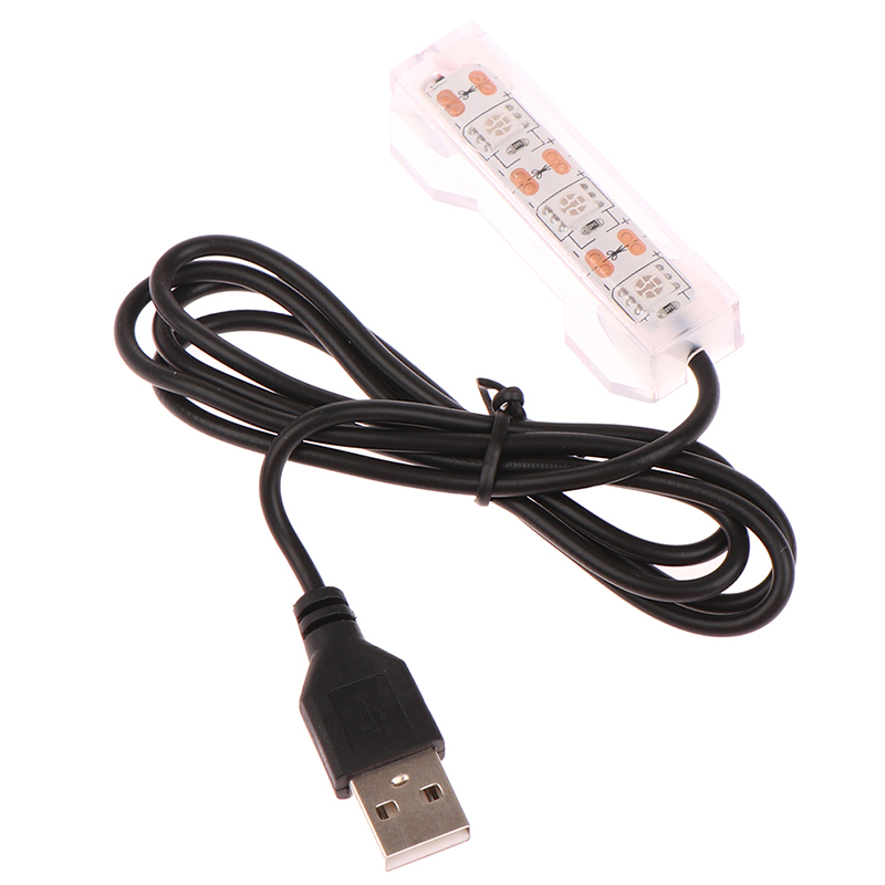 1Pc USB LED Fish Tank Light Plastic Small Aquarium Plants Light Desktop Lamp Aquarium Landscape Lamp Accessory