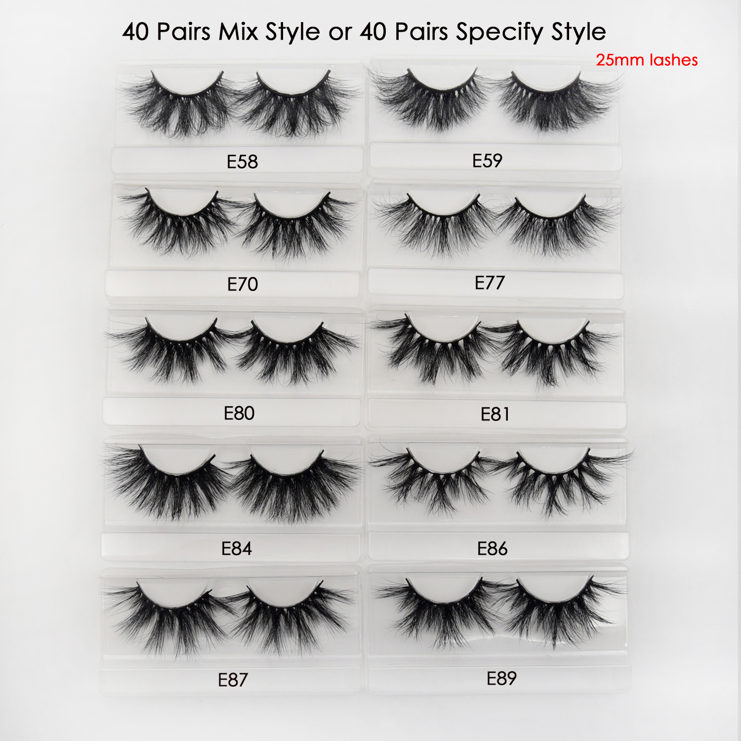 e a f D Mink Visofree Pairs Lashes Cruelty Free Handmade Full Strip False Eyelashes Wispy Makeup Fake