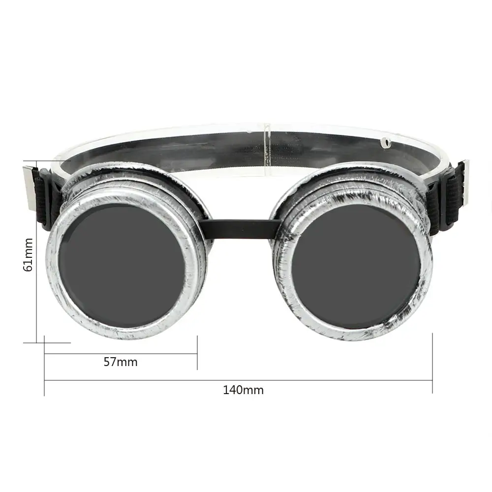 Welding Punk Gothic Sunglasses Windproof Steampunk Glasses Sun Glasses Retro Adjustable Eyewears