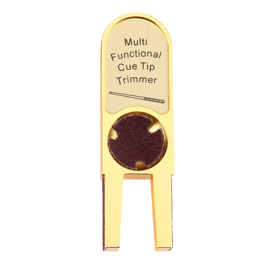 U-shape Billiards Pool Cue Tip Trimmers Tapper Muti-functional Dime Shaper Nickel Shaper Trimmer Cue Tip Burnisher Repair Tool