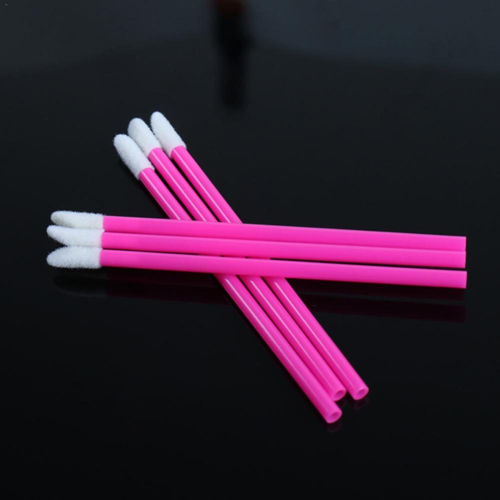 bd Disposable Brushes Pcs Lip Lipstick Gloss Wands Make Up Brush Portable Applicators Makeup Tool Kits stick up