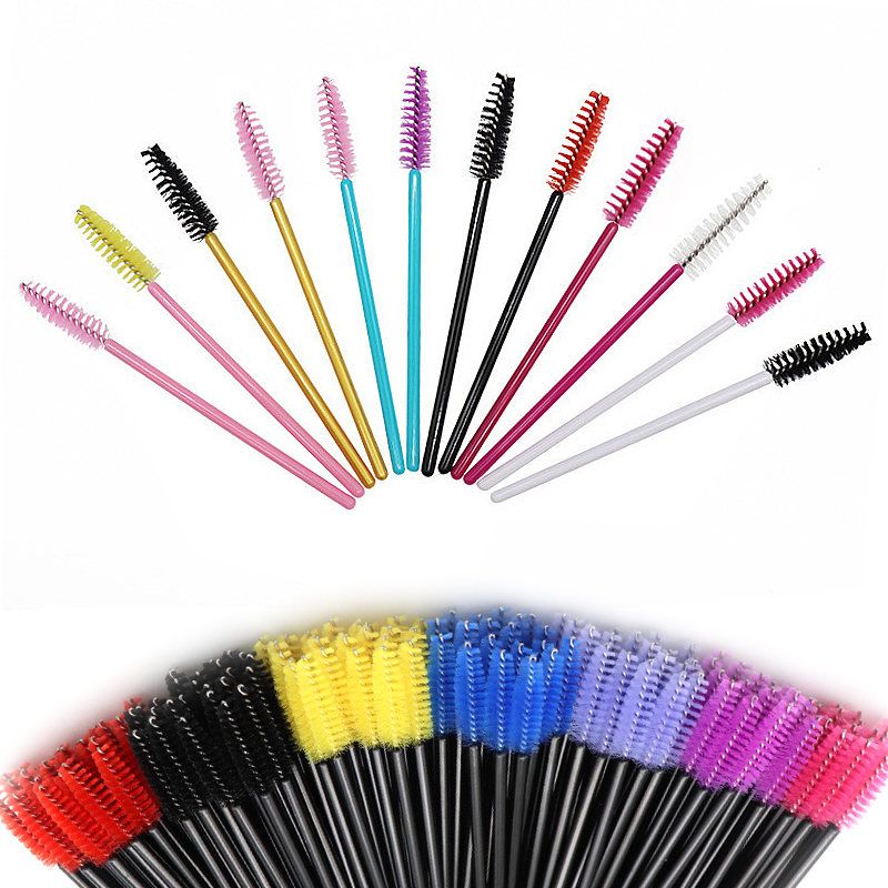 d Pack Disposable Eyelash Pcs Micro Brushes Mascara Wands Comb Spoolers Makeup Tool Kit