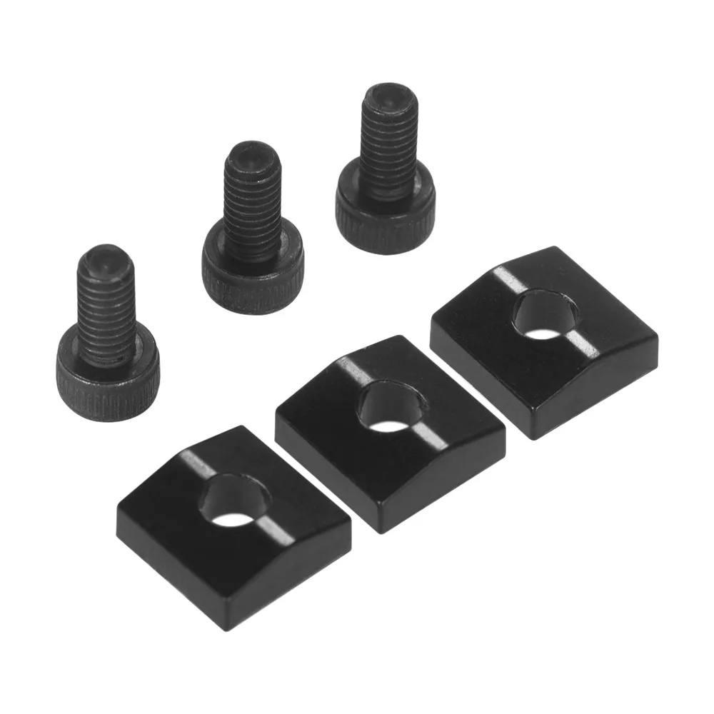3pcs Electric Guitar Tremolo Bridge String Locks Strings Locking System Metal Nut Block & Clamp Hex Screws Guitar Accessories