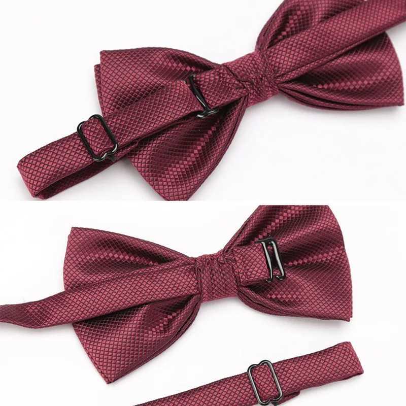 Men Bowtie Set 3pcs Plaids Classic Fashion Wedding Party Formal Cufflinks Bow Tie Handkerchief Cuff Links Lots Three Piece SetX241109