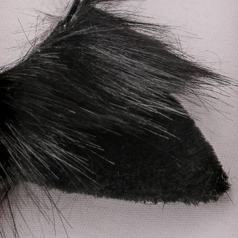 Lovely Faux Fur Wolf Ears Headband Realistic Furry Fluffy Animal Hair Hoop Lolita Anime Masquerade Performance Cosplay Costume H