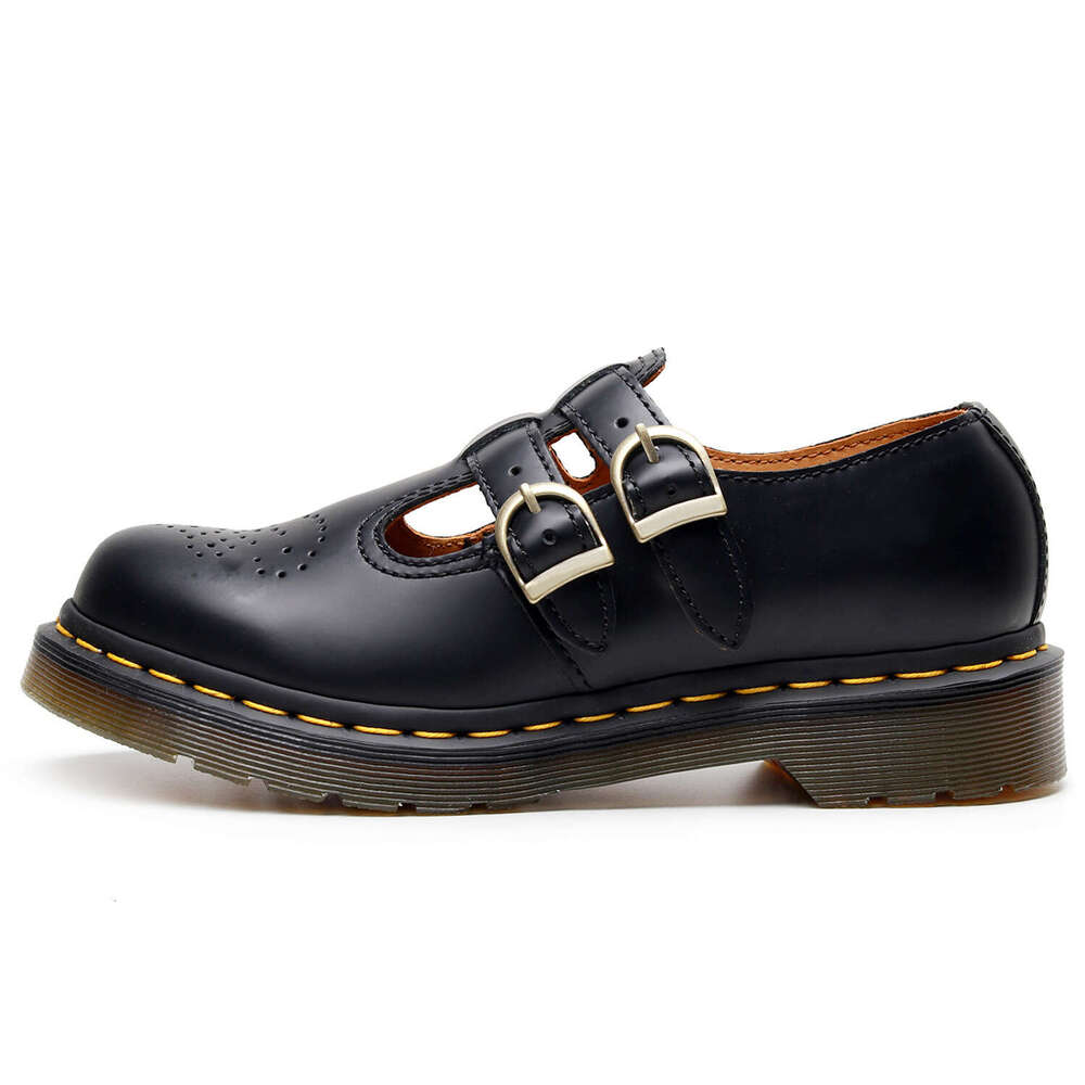 Mary Jane MARYJANE Leather Low Top Women's Style British Fashion Double Buckle Student Casual Shoes