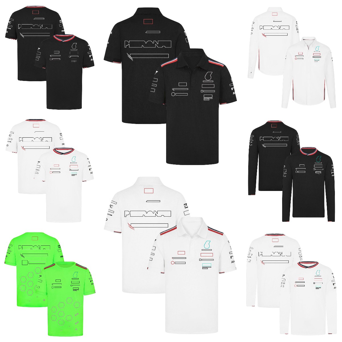 2024 new F1 racing suit short sleeve team POLO shirt summer men's shirt T-shirt