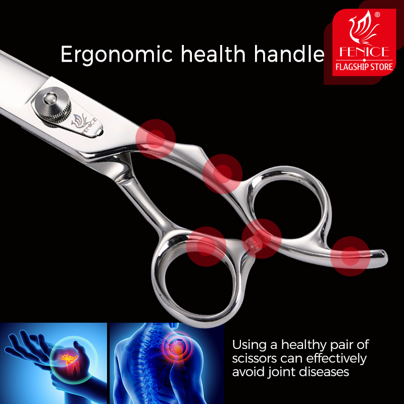 Fenice 10 inch professional pet grooming scissors for dogs cutting scissors pet scissors grooming shears