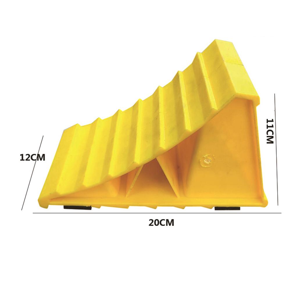 Portable Wheel Chock Heavy Duty Vehicle Car Truck Wheel Tire Chock Stop Block Anti-slip Honeycomb Base Tire Support Pad Yellow