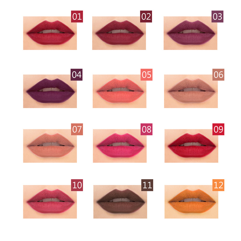 eedb Sexy Matte Colors Set Lip Stick Lipliner Liner Pencil Matt Nude Lipsliner Pen Beauty Makeup Tool Cosmetic liner sliner