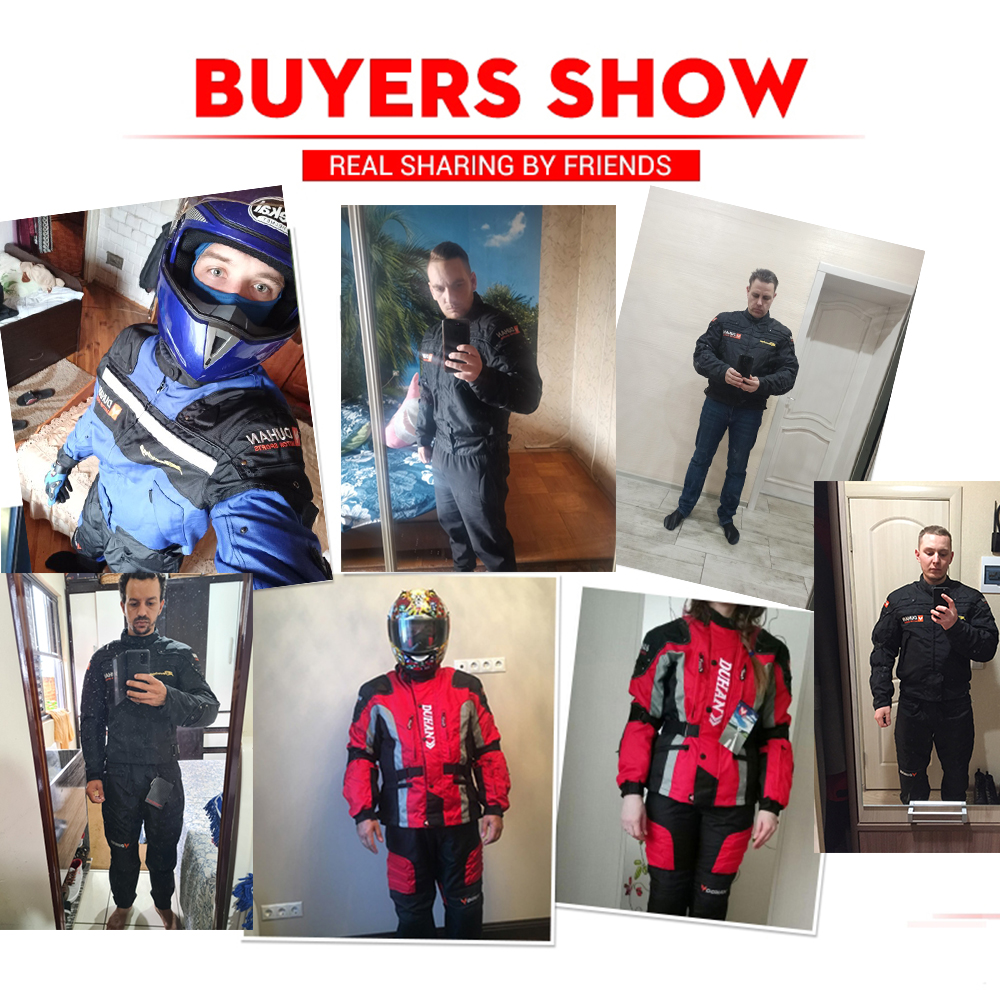 Waterproof Motorcycle Jacket Pants Off-Road Racing Suit Men Windproof Touring Moto Coat Protective Gear Breathable Comfortable