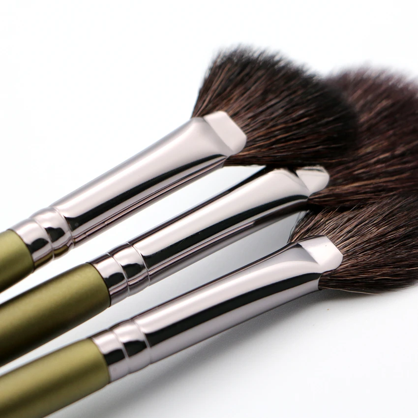 da f Makeup Brushes Top Fan Highlighter Goat Hair High Quality Eye Shadow Blender Contour Eyebrow Eyeshadow Powder Make Up Brush brow shadow