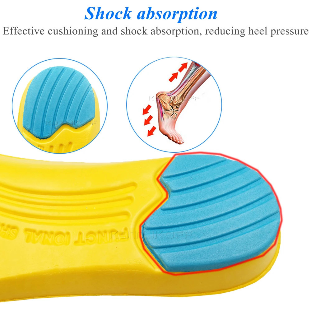 Shoe Inserts Pad Soft Sport Insoles Memory Foam Breathable Outdoor Running Silicone Gel Cushion Orthopedic Insoles EU 35-47 Size 240329