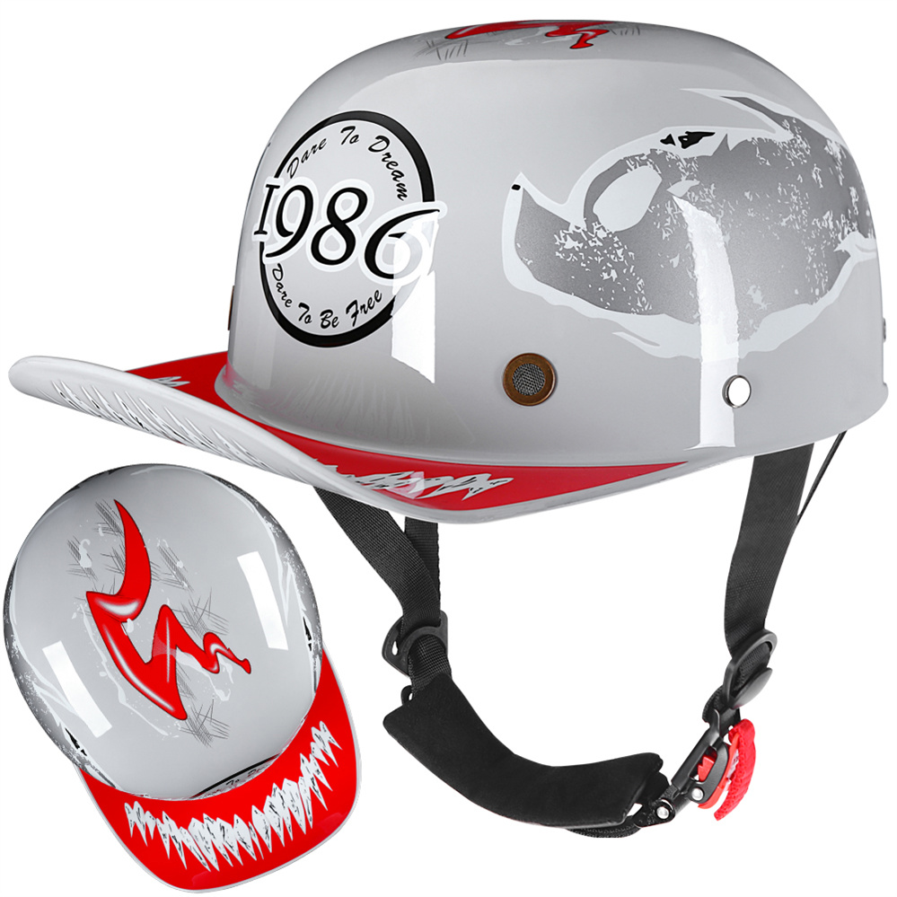 Cross border retro bandit duckbill cap DS baseball cap half helmet all season cycling men's and women's scoop helmet helmet