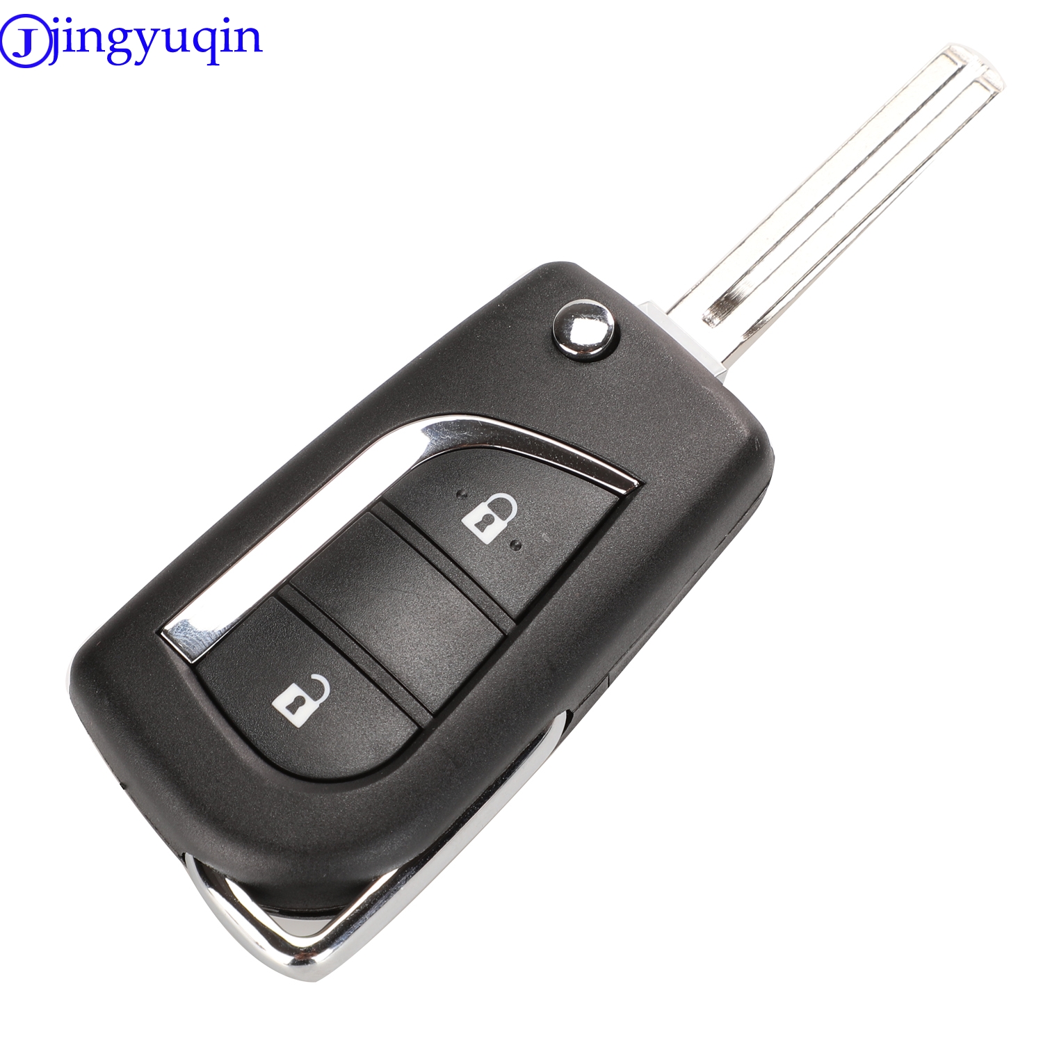 jingyuqin Remote Folding 2/3 Buttons Car Key Shell For Toyota Corolla RAV4 Before 2013 toy43 toy48 3c491 5 ae9f9