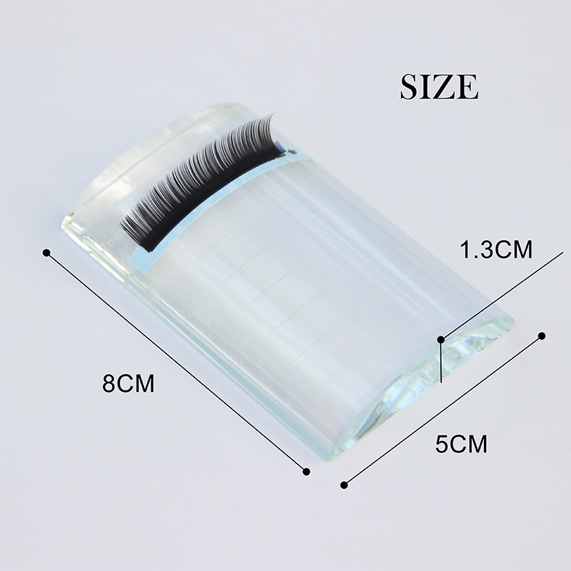 ed Individual Eyelash Glue Holder Eyelashes Extensions Adhesive Pallet Makeup Tool For Transparent Arrival Rectangular Crystal