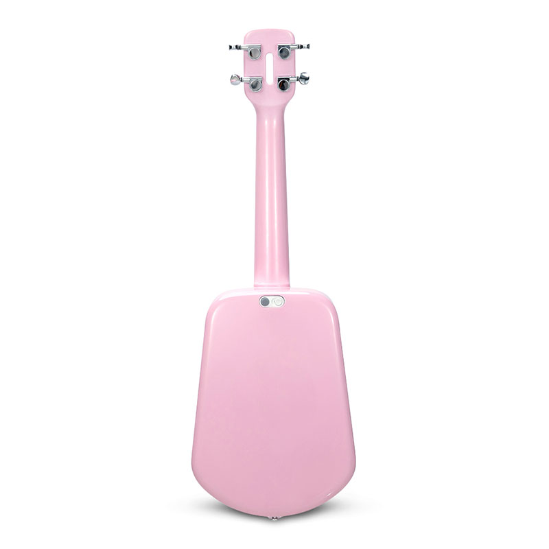 23 Inch Ukulele Populele 2 LED Smart Soprano Concert from Bluetooth USB Ukulele 4 Strings Acoustic Electric Guitar Pink Cyan