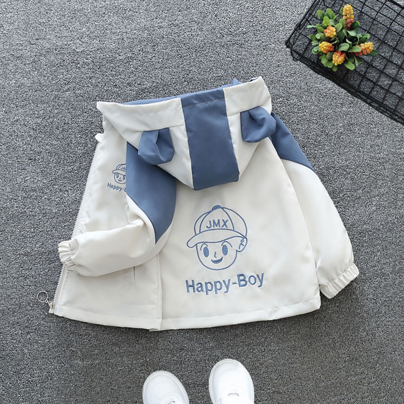 Designer Children's coat 2025 new children's clothing spring and autumn green top girls' casual windbreaker free shipping