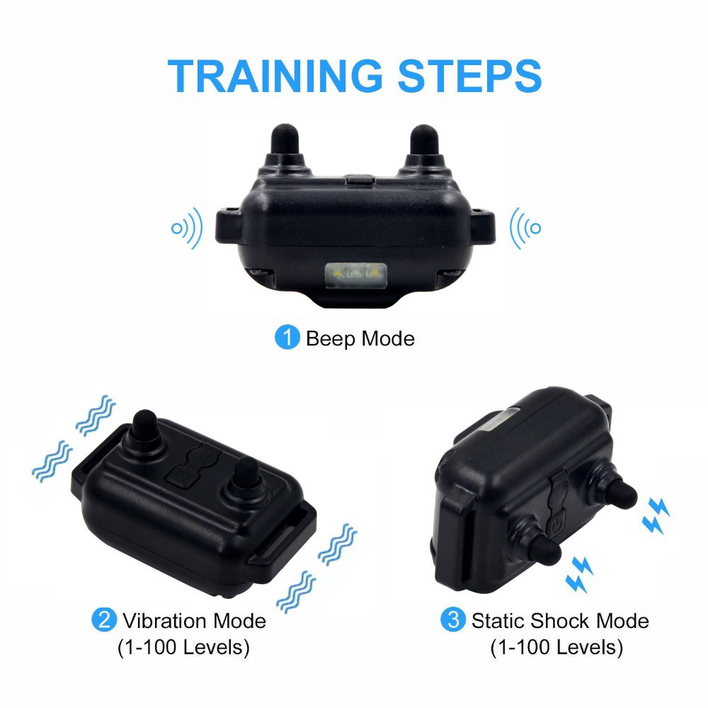 Wodondog 800 Yards Rechargeable Waterproof Remote Control Slave Dog Training Collar Device For Training Dog