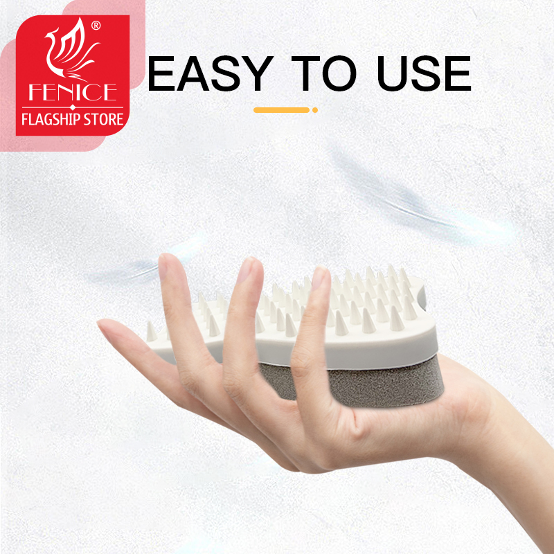 Fenice Pet Dog Cat Bath Glove Brush Comb Rubber Hair Fur Grooming Massaging Brush Pet Shower Cat brush Hair Remove