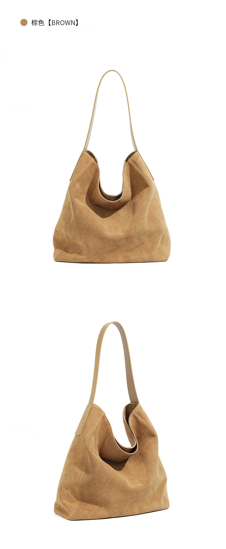 Customized For Individuals Large Capacity Winter Tote High Class Matte Suede Wool Women Handbag Coffee Kakhi Travel Shoulder Bag Hasp