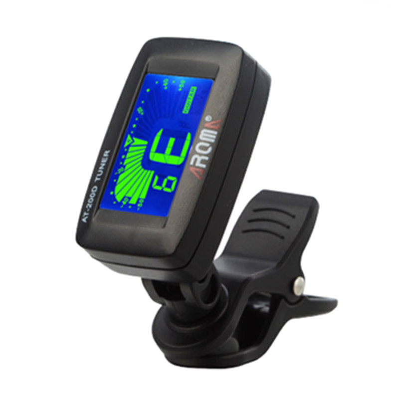 Professional Guitar Tuner Universal Clip On with Digital Chromatic LCD for Acoustic Guitar Bass Ukulele Violin Tuning Tuner
