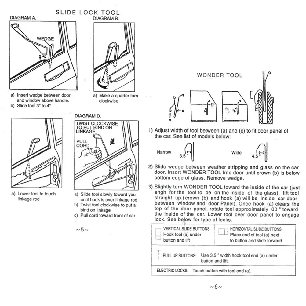 9 Pcs Universal Car Door Emergency Opening Key Lost Lock Out Unlock Opem Tools Kit Air Pump Car Accessories Auto Styling Parts