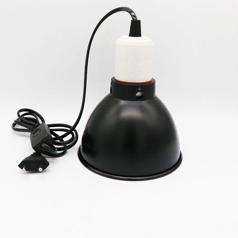Dome Reptile Lamp for Tortoise Lizard Frog Snake Reptile UVB Light FPet Lamp Holder EU Plug Deep Barrel Reptile Light Cage