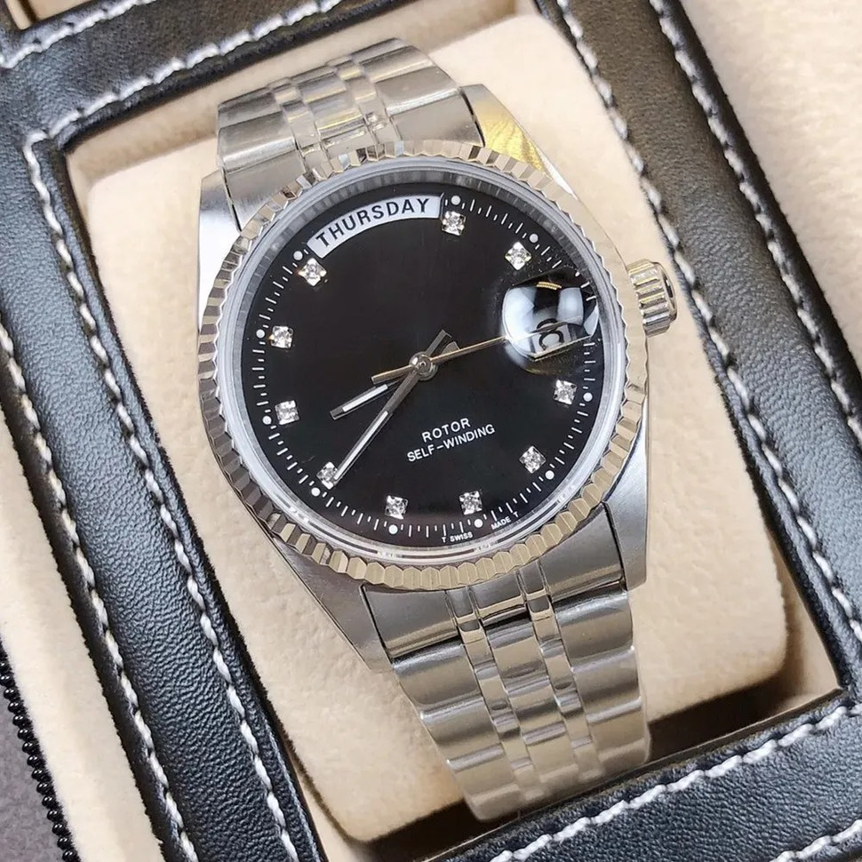 U1 Top-grade AAA Watch Prince Princess Day Date M74000-0012 Watches Men Women Automatic Mechanical Movement Sapphire Glass Stainless Steel Strap Wrist