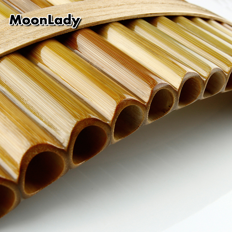 18 Pipes Pan Flute F Key High Quality Pan Pipes Woodwind Instrument Chinese Traditional Musical Instrument Bamboo Pan flute