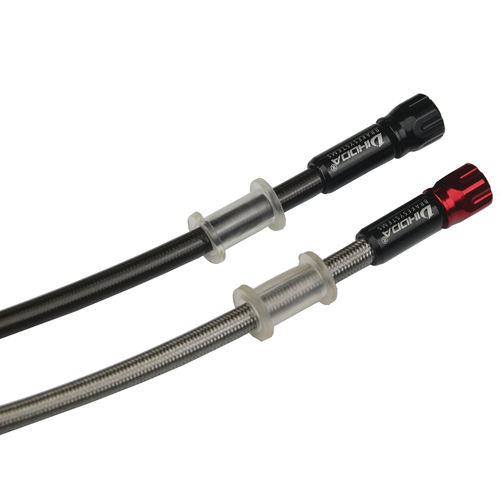 Universal 400mm - 2200mm Motorcycle Hydraulic Brake Hose Line Cable 90-90 degrees new 2025 10mm Banjo Pipe Line Braided oil hose