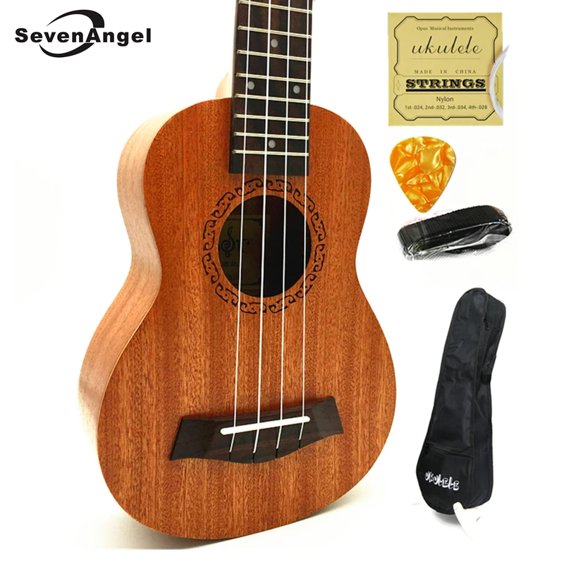 SevenAngel Hot Selling Ukulele Concert Soprano Ukelele Mini Hawaii Acoustic Guitar electric Ukelele Cavaquinho Pick Up EQ