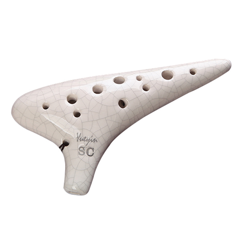 Flute Ocarina for School, 12 Holes, Treble, Alto, Key Cracking, Professional Playing, Folk Music Instrument, Fluta