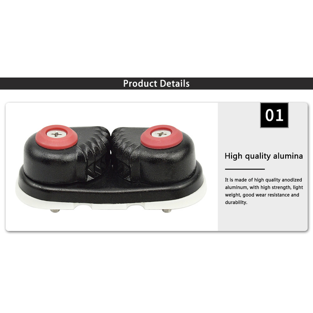 1/2PCS Aluminium Cam Cleat Boat Cam Cleats Fast Entry Rope Fairlead For Marine Sailing Sailboat Dinghy Canoe Kayak Accessories