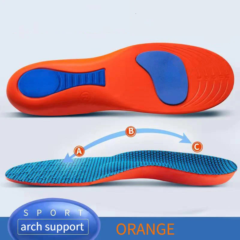 Sport Insoles for Shoes Sole Orthopedic Insoles Shock Absorption Deodorant Breathable Cushion Running Insoles for Feet Man Women 240329