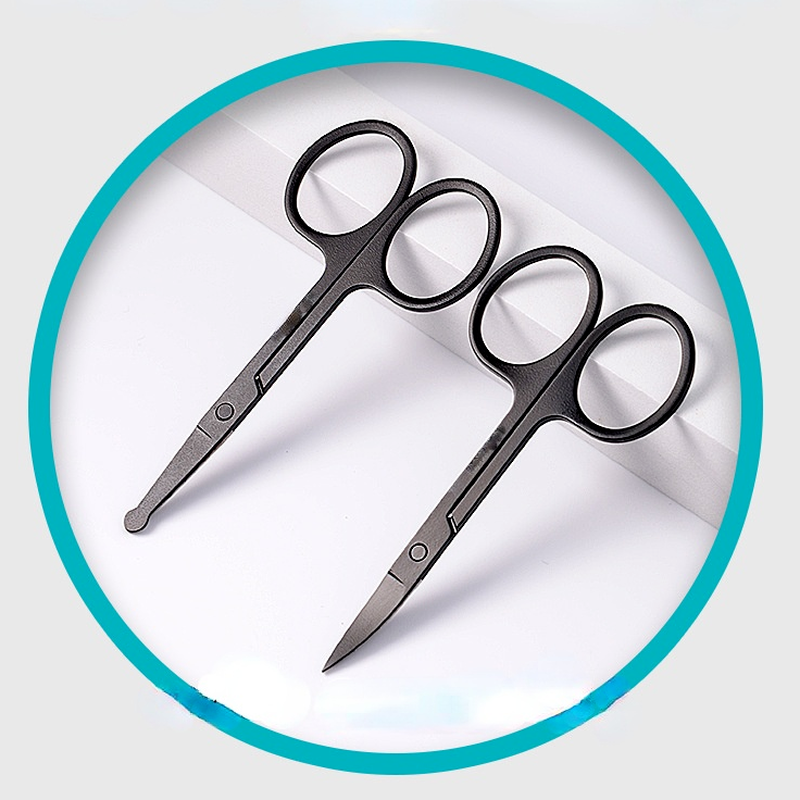 NEW Professional Nail Scissor Manicure For Nails Eyebrow Nose Eyelash Cuticle new Scissors Curved Pedicure 2025 Makeup Tools