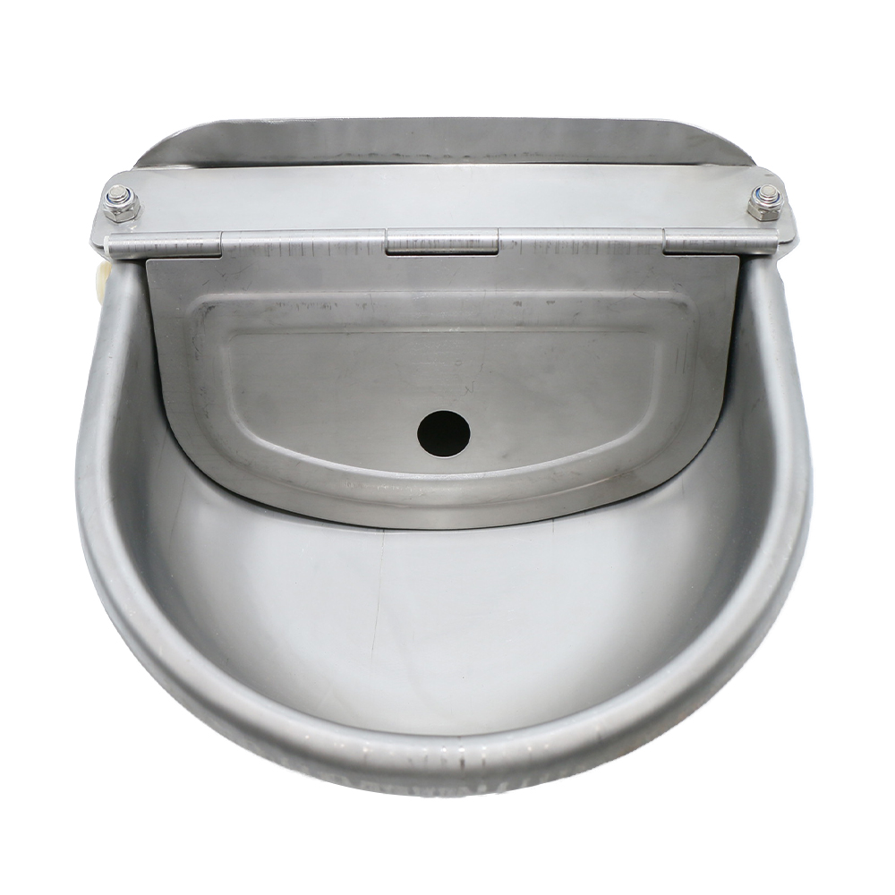 4L 304 Stainless Steel Water Trough Horses Goats Sheep Pig Float Bowl Automatic Waterer Dog Drinking Bowl Cattle Tool Bull Acces
