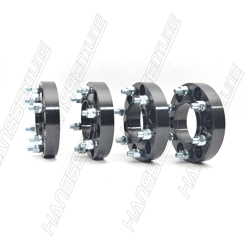 HANSSENTUNE 4PCS 30mm Black Anodized Aluminum Wheel Spacer Adapter 6x139.7/6x5.5" 93.1CB For Ranger