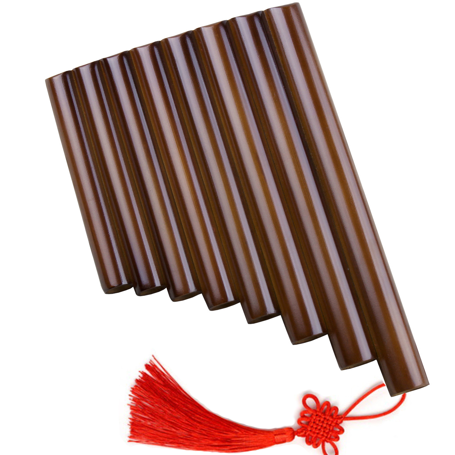 Brown 8 Pipes 2025 Pan Flute Small Size Original Color Pan Pipe Chinese Musical Instruments new Traditional Handmade Woodwind Instrument