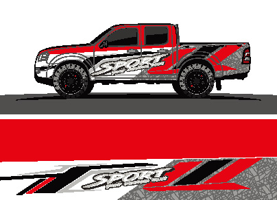Full Body Racing Graphic Decal Vinyl Wrap Modern Design Red Retro Car Full Wrap Sticker Decorative Car Decal 400*100cm 4fb44