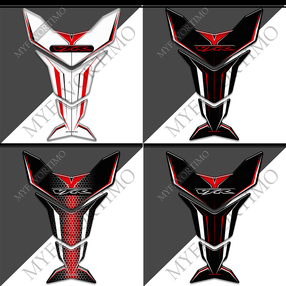 Motorcycle For Honda VFR 400 600 700 750 800 1200 X F VFR800F Tank Pad Protector Stickers Gas Oil Kit Knee Emblem Logo Decals