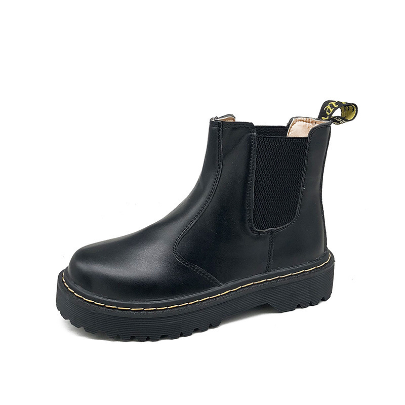 Martin Boots Women British Style 2023 New Autumn Retro Wild Thick-soled Increased Chelsea Motorcycle Boots Women Shoes