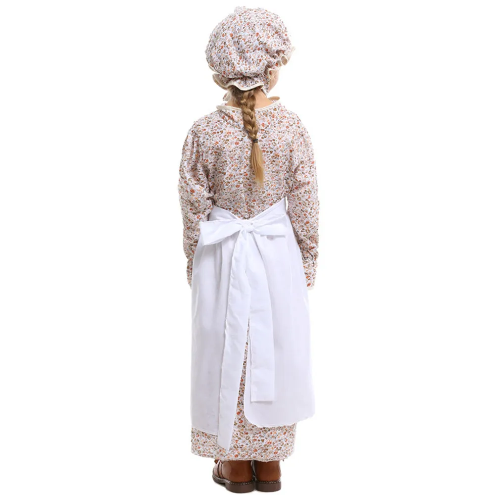 Parent-child Wolf Grandma Costume Halloween Fairy Tale Theme Party Women And Girl Cosplay Idyllic Farm Maid Performance Clothing