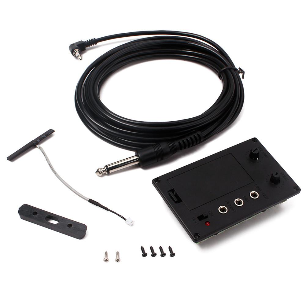 Electric Violin Pickup EQ Preamp Transducer Violin Parts Musical Instrument Guitar Accessories New Year Gift free shipping