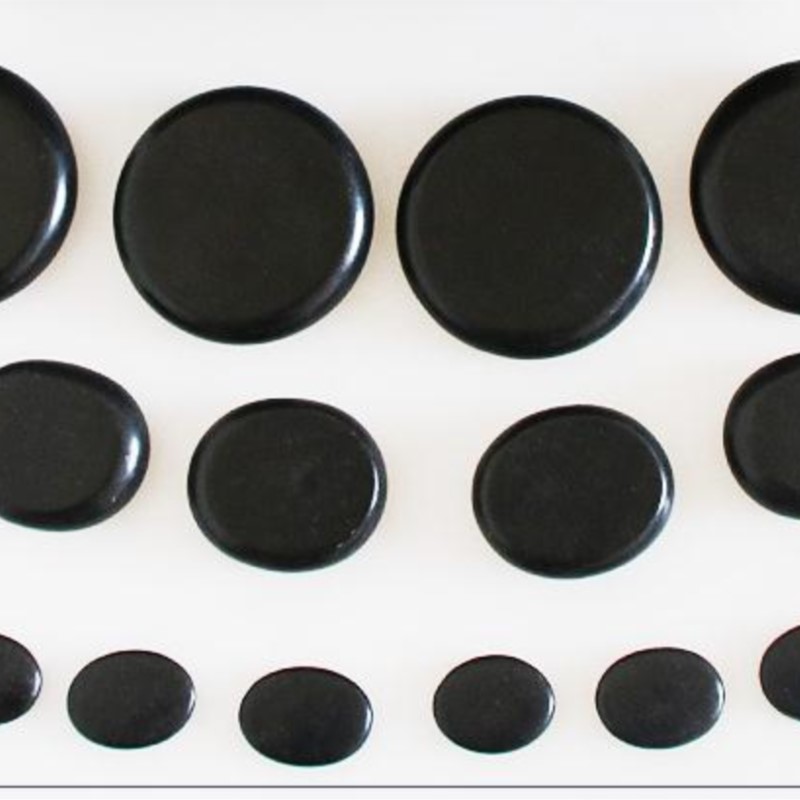lava Energy massage Natural pcs set stone hot spa rock basalt with heater bag Body massager r